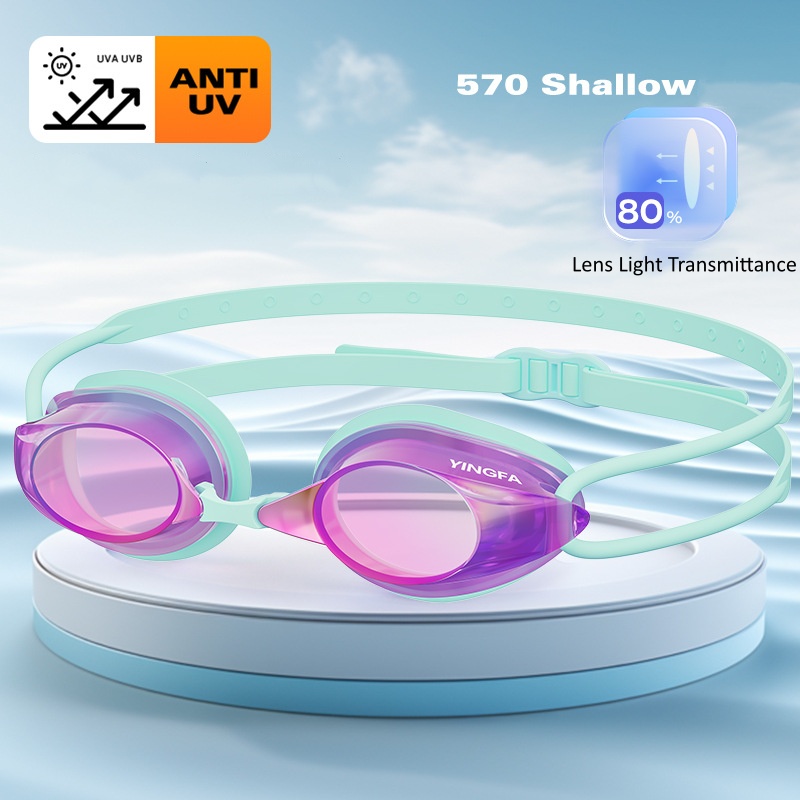 Swimming Goggles Anti Fog - Unisex-Rennschwimmbrille - Antibeschlag UV-Schutz Hydrodynamisches Design