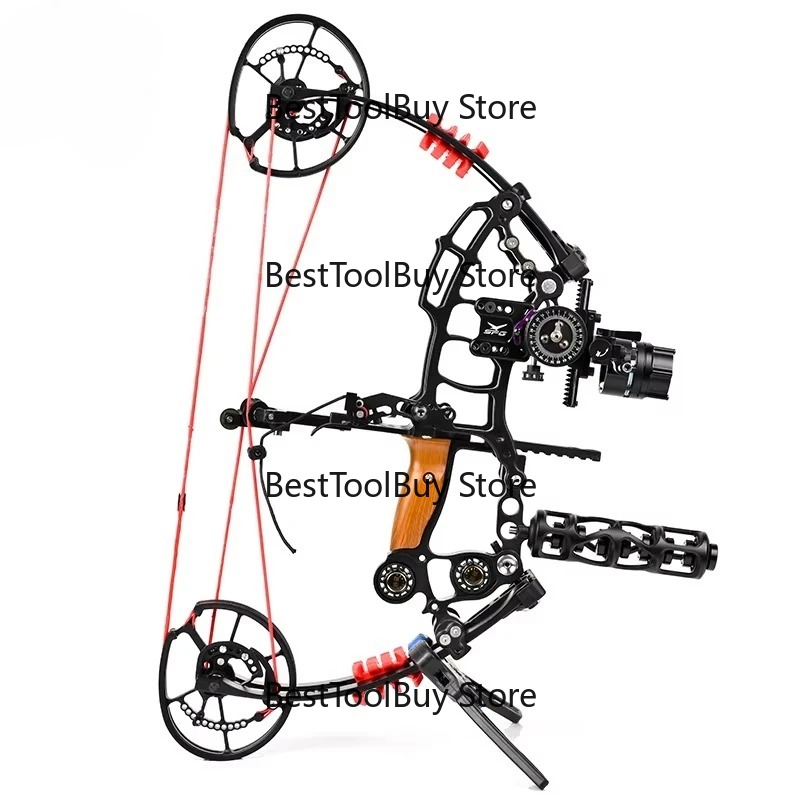 Sports Equipment Archery - Compoundbogen- und Pfeilset, Bogenschießen, Stahlkugel, Dual-Use,