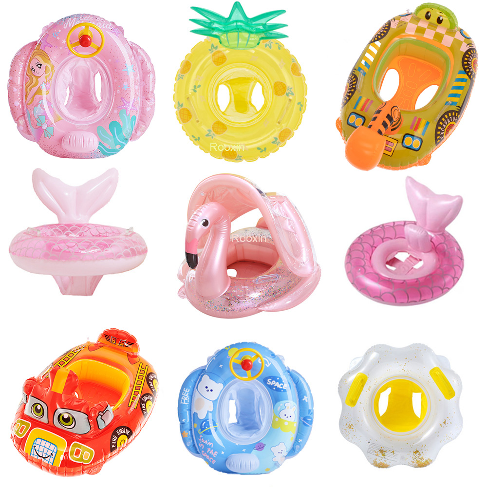 Pull Buoy Swimming - Rooxin Flamingo Schwimmring für Babys und