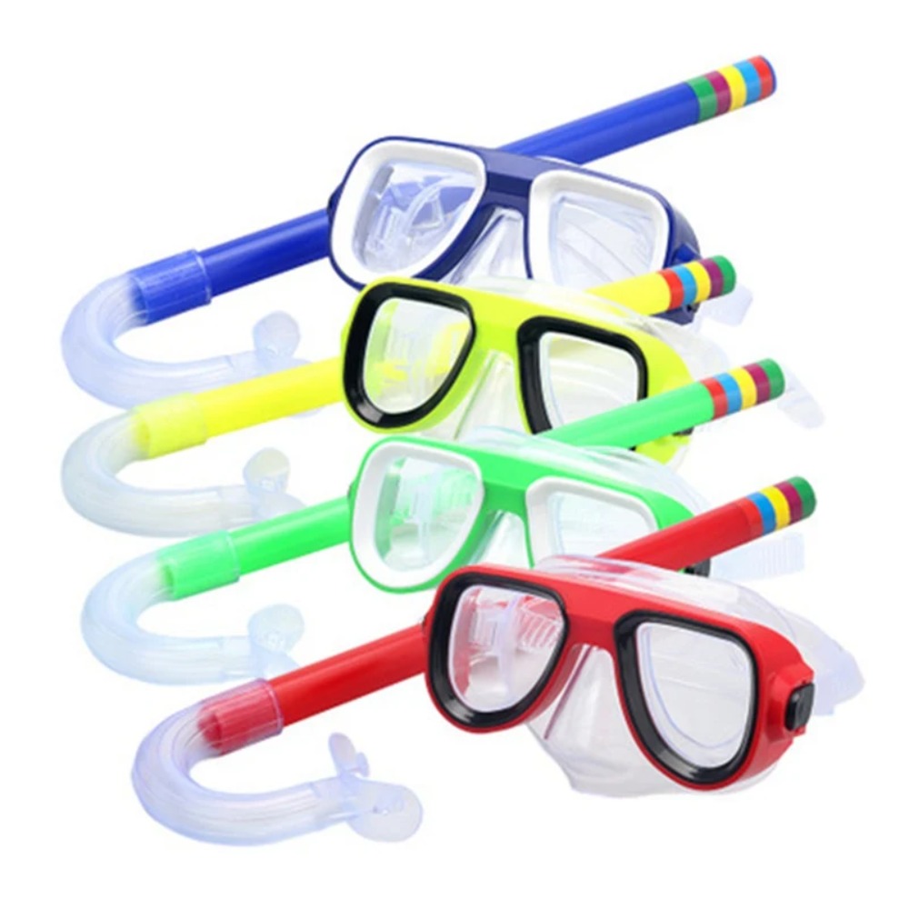 Swimming Goggles Anti Fog - Kinder-Schnorchelset Tauchermaske Schwimmbrille mit Antibeschlag-Beschichtung und