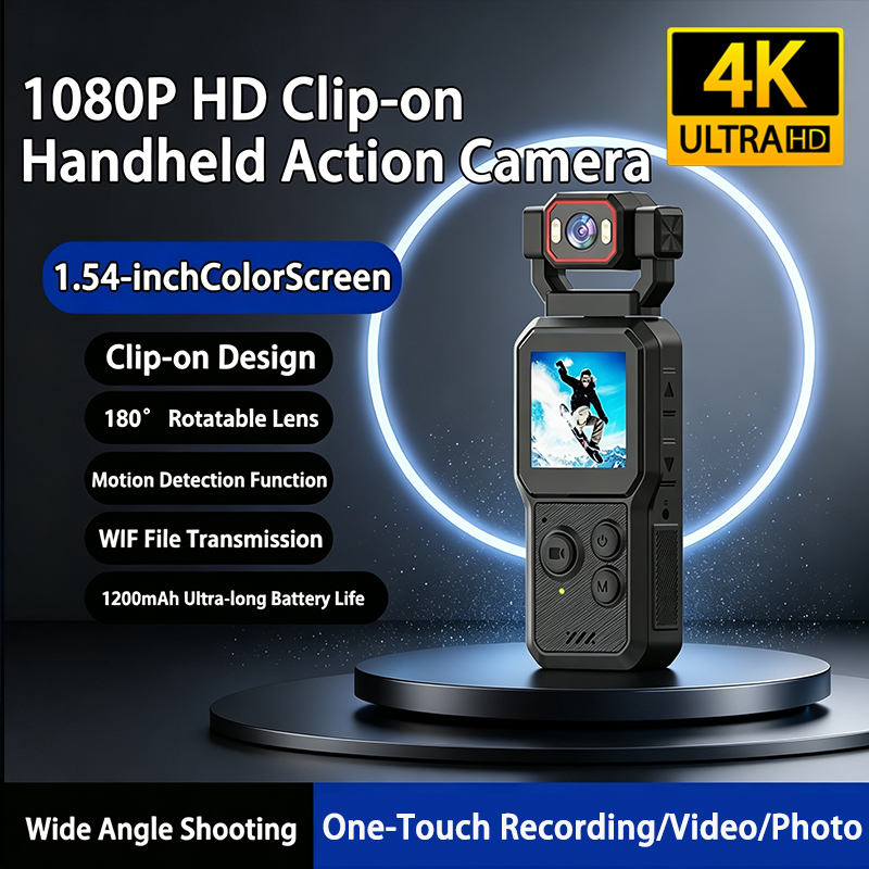 Sports Equipment Video - 4K Sportkamera Ausgestattet mit 1,54-Zoll CMOS-Sensor