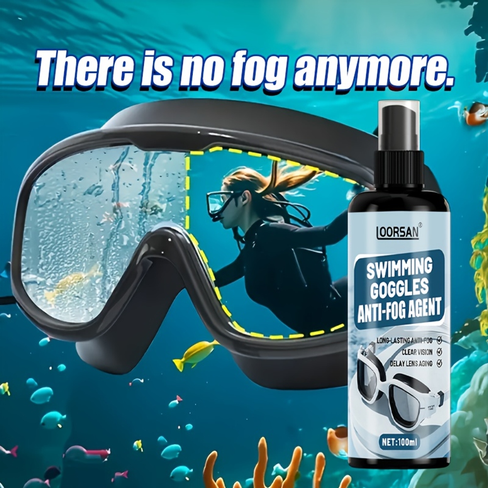 Swimming Goggles Anti Fog - LOORSAN 100ML Anti-Beschlag-Spray für Schwimmbrillen -
